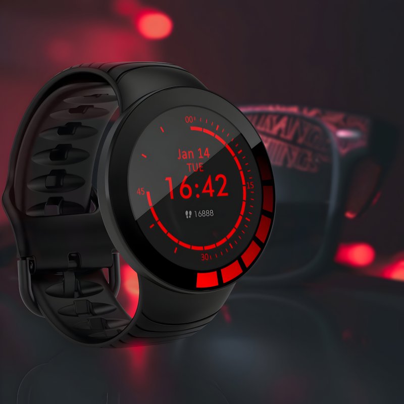 N308 ZEGAREK SMARTWATCH WODOODPORNY MĘSKI PULS SPORT KROKI POWIADOMIENIA MENU   -E745