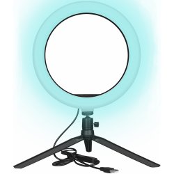 M046A (Aleja2) N020 LAMPA DO SELFIE LED PIERŚCIENIOWA RING MAKIJAŻ STATYW DO ZDJĘĆ TRIPOD USB -E220