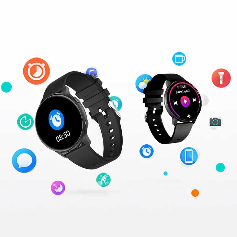 N358 ZEGAREK SMARTWATCH CIŚNIENIOMIERZ WODOODPORNY DUŻY PULS UNISEX INDUKCJA  E637