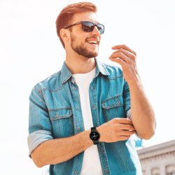 N358 ZEGAREK SMARTWATCH CIŚNIENIOMIERZ WODOODPORNY DUŻY PULS UNISEX INDUKCJA  E637