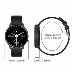 N358 ZEGAREK SMARTWATCH CIŚNIENIOMIERZ WODOODPORNY DUŻY PULS UNISEX INDUKCJA  E637