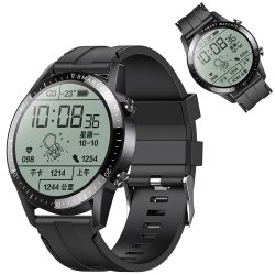 N330 ZEGAREK SMARTWATCH ROZMOWY CIŚNIENIE PULS GPS KROKI SPORT MĘSKI MENU PL - E743