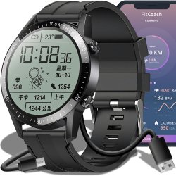 N330 ZEGAREK SMARTWATCH ROZMOWY CIŚNIENIE PULS GPS KROKI SPORT MĘSKI MENU PL - E743