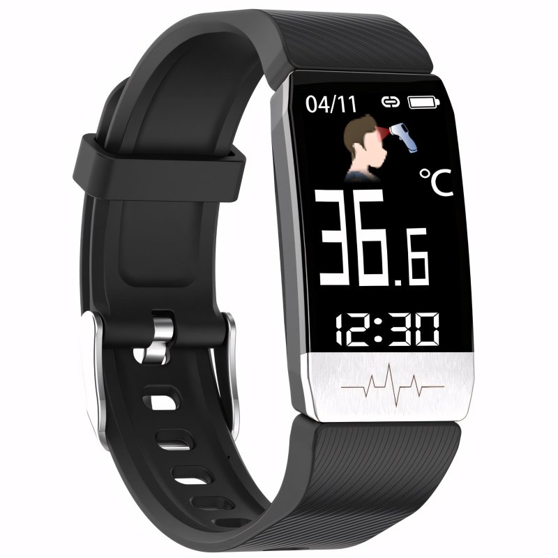 N288 N165 ZEGAREK SMARTWATCH SMARTBAND CIŚNIENIOMIERZ PULS OPASKA INDUKCJA CZARNY E744