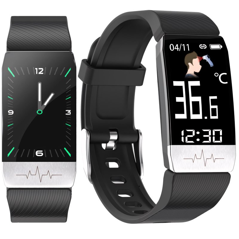 N288 N165 ZEGAREK SMARTWATCH SMARTBAND CIŚNIENIOMIERZ PULS OPASKA INDUKCJA CZARNY E744