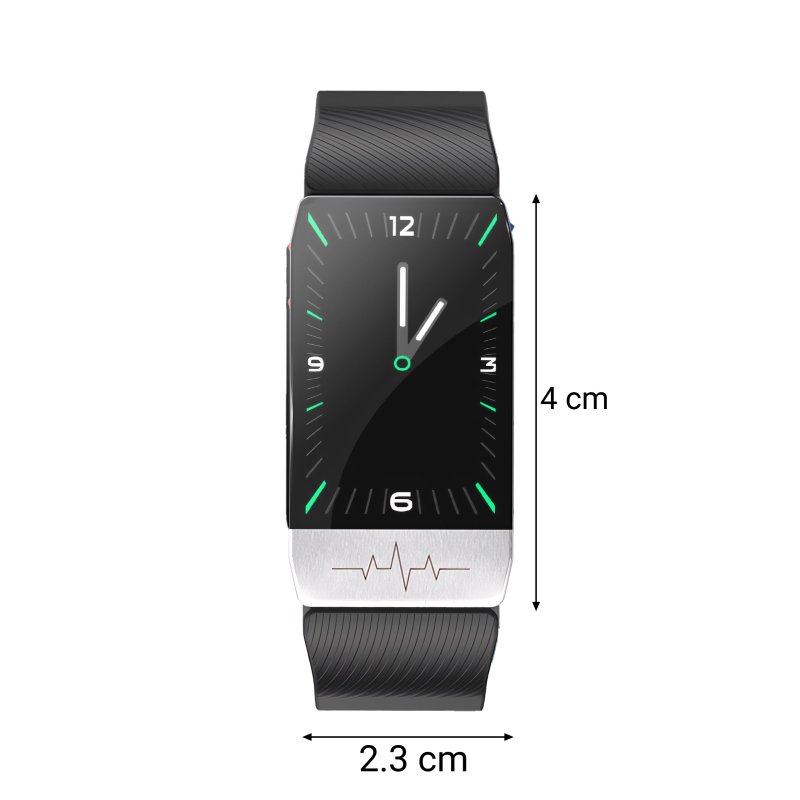 N288 N165 ZEGAREK SMARTWATCH SMARTBAND CIŚNIENIOMIERZ PULS OPASKA INDUKCJA CZARNY E744