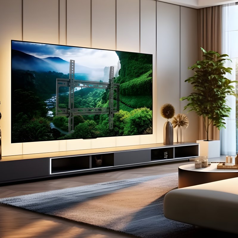 M057C Z048C MOCNY UCHWYT TV WIESZAK DO TELEWIZORA REGULOWANY 40-80 CALI ŚCIENNY -E940