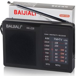 M003D   RADIO KUCHENNE BUDOWLANE PRZENOŚNE FM AM NA BATERIE JACK KIESZONKOWE MAŁE   -E848