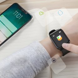 N309 SMARTWATCH ZEGAREK CZARNY WODOODPORNY SPORT PULS CIŚNIENIE POWIADOMIENIA IP67 - E740