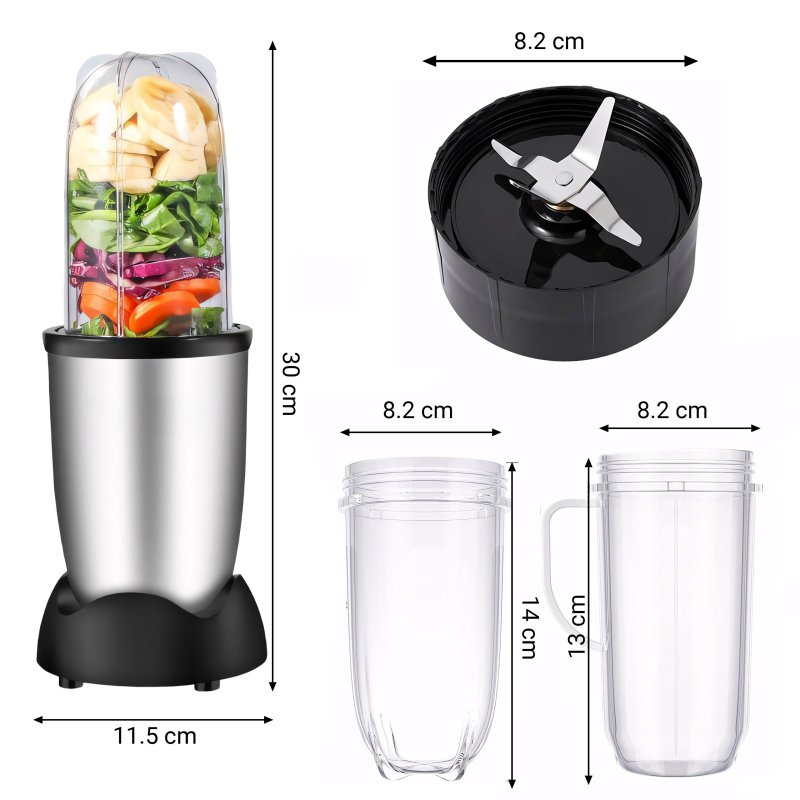 M050A M075G Z023H (Aleja2) ROBOT KUCHENNY BLENDER KIELICHOWY WIELOFUNKCYJNY 2 KUBKI DO PICIA ZESTAW - E606