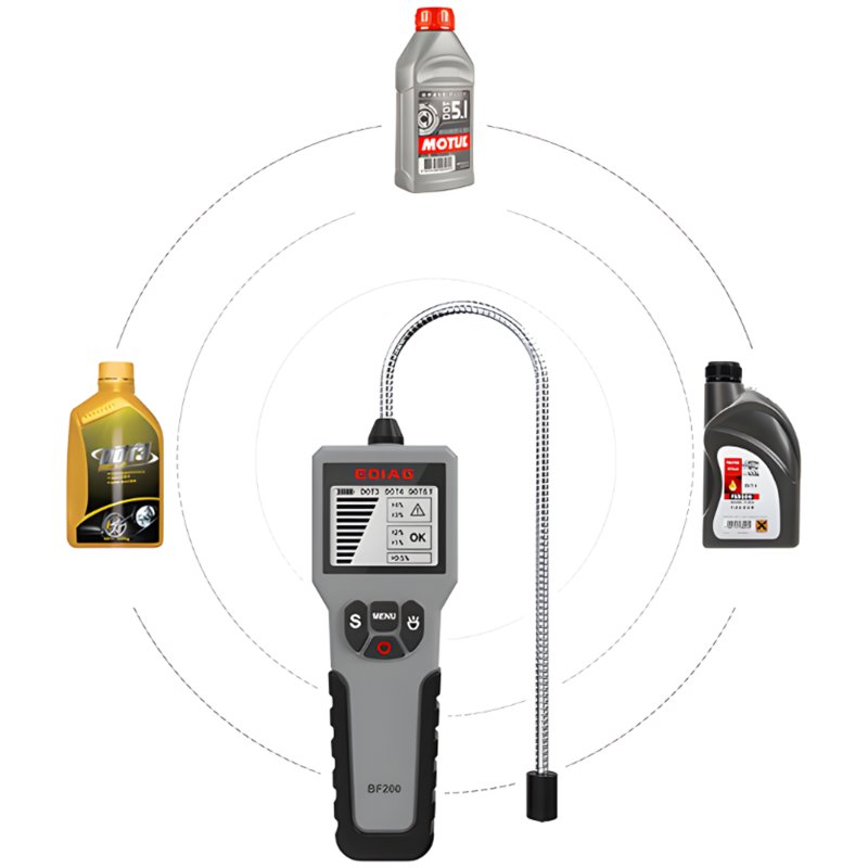 N188 N175 TESTER MIERNIK PŁYNU HAMULCOWEGO CYFROWY LCD DOT 3 4 5 Z SONDĄ -M097