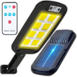 M036G (ALEJA2) Z014B SOLARNA LAMPA OGRODOWA LED ZEWNĘTRZNA PILOT UCHWYT WISZĄCA CZUJNIK RUCHU - E846