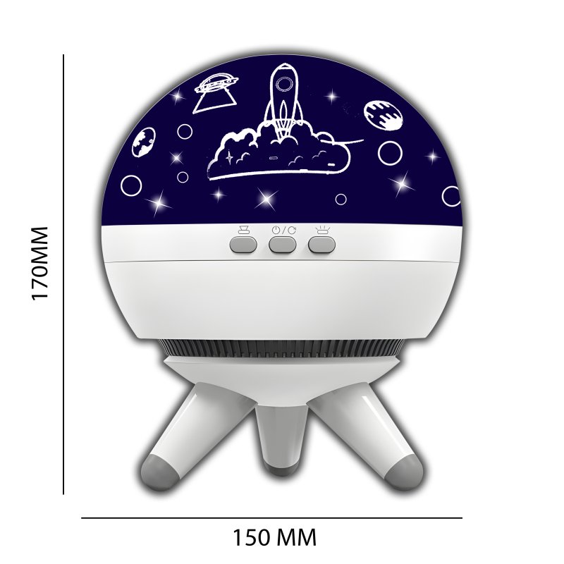 M058E (Aleja2) Z017A  PROJEKTOR GWIAZD NIEBA LAMPKA OBROTOWA NOCNA DLA DZIECI RZUTNIK LED PREZENT -E295-1 wzór kosmos