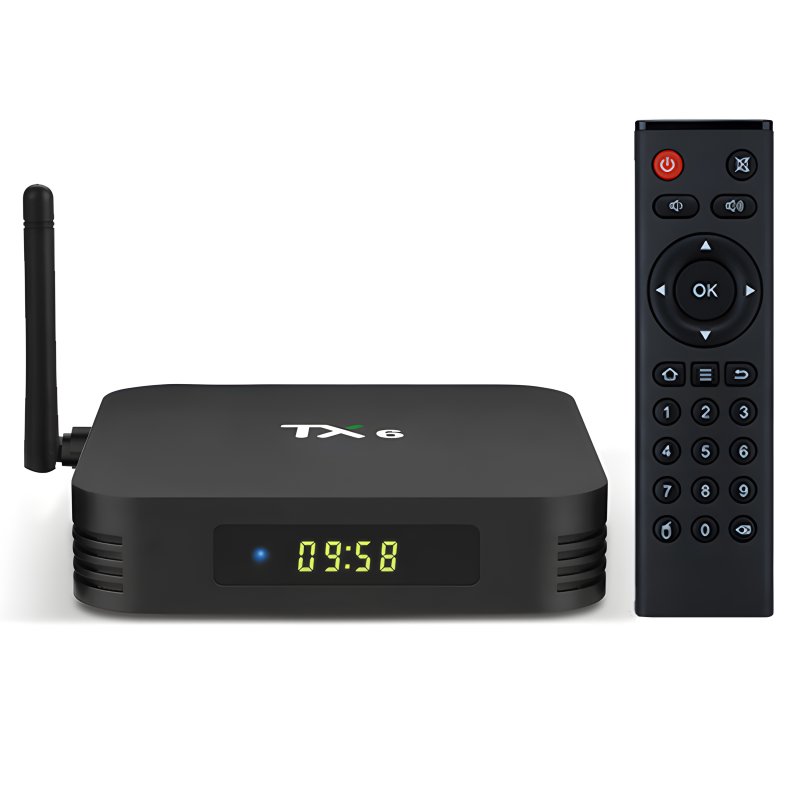 N022 SMART TV BOX TX6 ANDROID 9 PRZYSTAWKA TV KODI 4/32 GB - E128-1