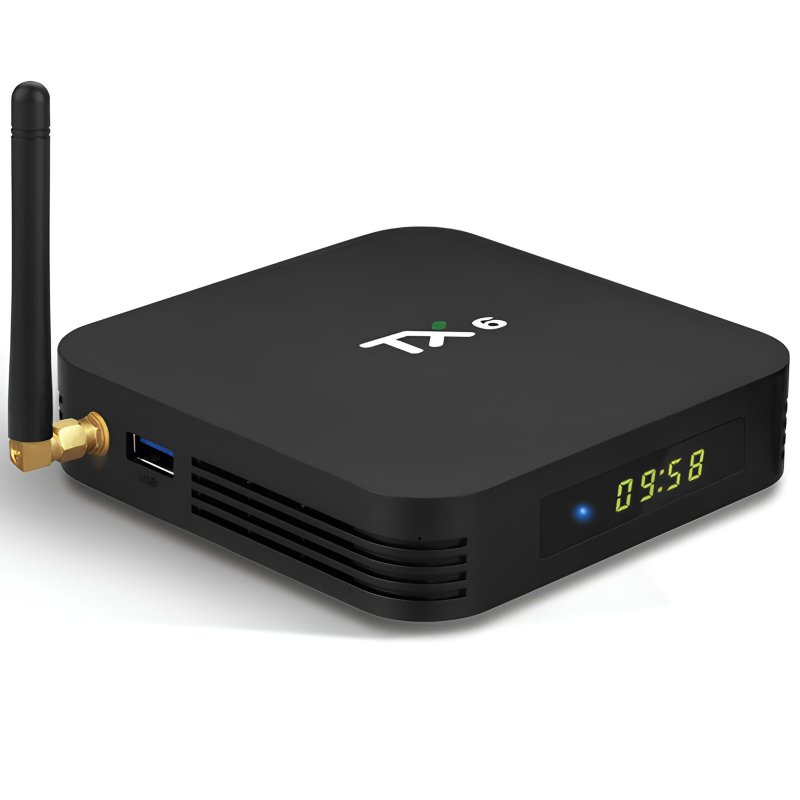 N022 SMART TV BOX TX6 ANDROID 9 PRZYSTAWKA TV KODI 4/32 GB - E128-1