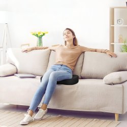 M033F PODUSZKA PODKŁADKA ORTOPEDYCZNA NA KRZESŁO SIEDZENIE SAMOCHODOWA -O246-2 Czarna