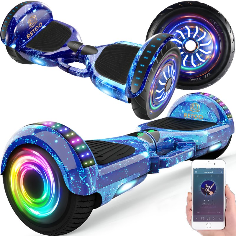 M0002C Z034 HOVERBOARD DESKOROLKA ELEKTRYCZNA LED DESKA 6,5` - niebieska E031-1   ❗❗❗❗ MAŁY KARTON ❗❗❗❗