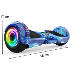 M0002C Z034 HOVERBOARD DESKOROLKA ELEKTRYCZNA LED DESKA 6,5` - niebieska E031-1   ❗❗❗❗ MAŁY KARTON ❗❗❗❗